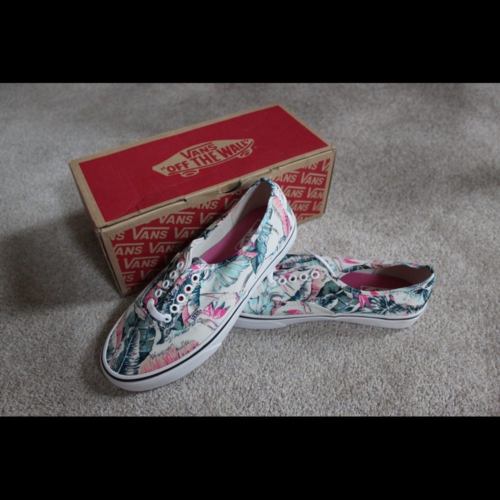 New Tropical Feather Vans